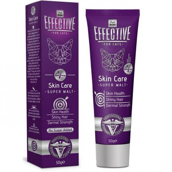 DELIBON EFFECTIVE SKIN CARE KEDİ MALT MACUNU 50GR