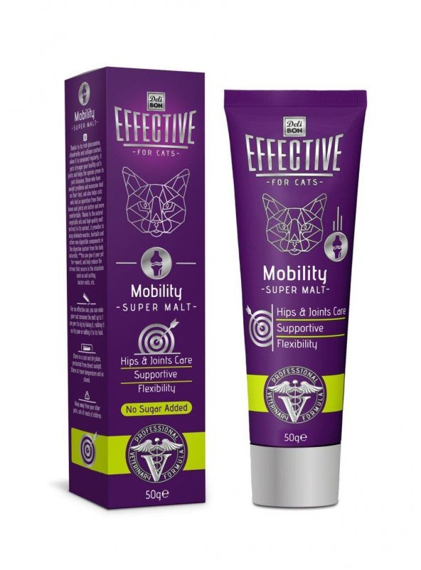 DELIBON EFFECTIVE MOBILITY KEDİ MALT MACUNU 50GR