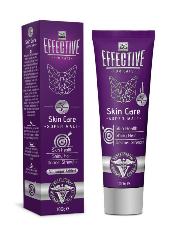 DELIBON EFFECTIVE SKIN CARE KEDİ MALT MACUNU 100GR