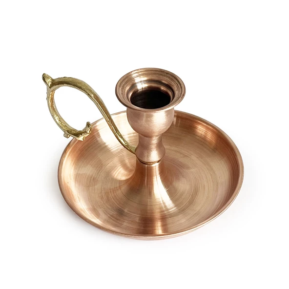 Shark Anatolia Alem Bakır Mumluk Şamdan Skoç - 5