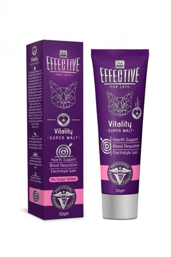 DELIBON EFFECTIVE VITALITY KEDİ MALT MACUNU 50GR