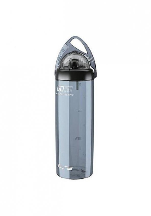 Elite Matara -Bisiklet Suluk Goto Tritan 700Ml Bisiklet Matarası Koruma Kapaklı Gri