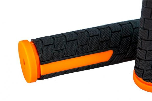 ZOZO Elcik G-138 Modeli Destekli Yapı Kolay Kavrama Bisiklet Elciği 128 mm Siyah Turuncu - 2