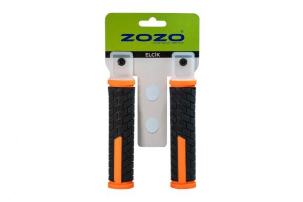 ZOZO Elcik G-138 Modeli Destekli Yapı Kolay Kavrama Bisiklet Elciği 128 mm Siyah Turuncu - 3