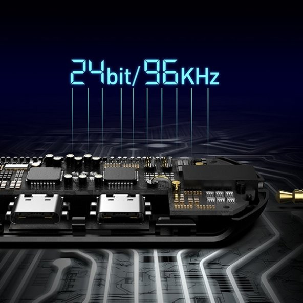 Baseus L47 3in1 2X iPhone Lightning başlık Ve 3.5mm Kulaklık Çıkışlı Şarj Adaptörü - 9