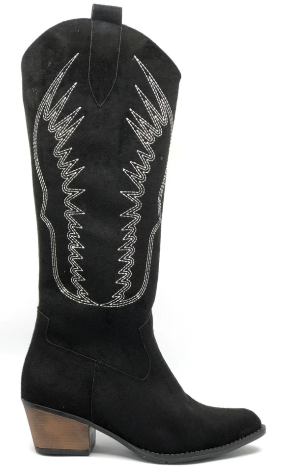 Asya Uzun Western Çizme Kovboy Kadın Çizme - 2