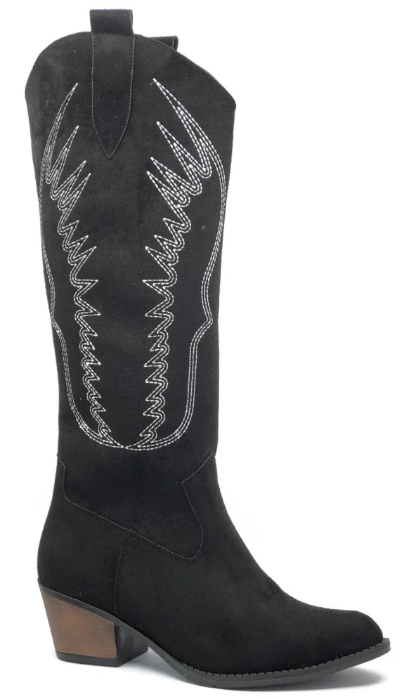 Asya Uzun Western Çizme Kovboy Kadın Çizme - 3