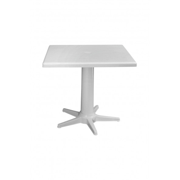 80 x 80 cm Kare  Plastik Beyaz Masa  - GF211W