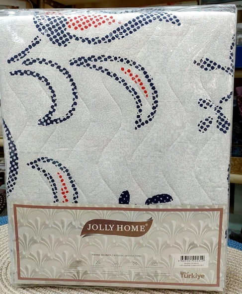 Jolly Home 4 Mevsim Tek Kişilik Kapitoneli Nevresim Takımı-Manolya Mavi - 3