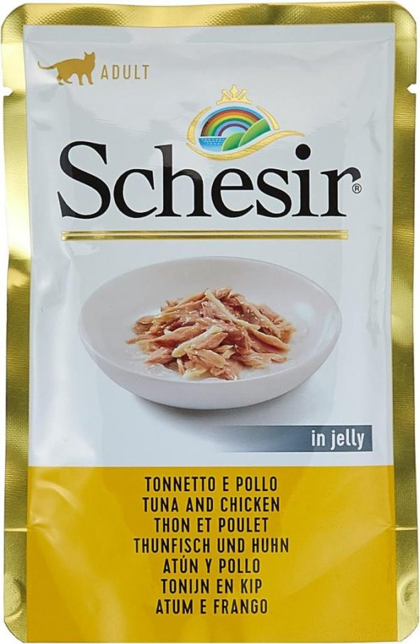 Schesir Cat Pouch Ton Balıklı Ve Tavuklu 100 Gr Skt: 09/2026 ürün görseli