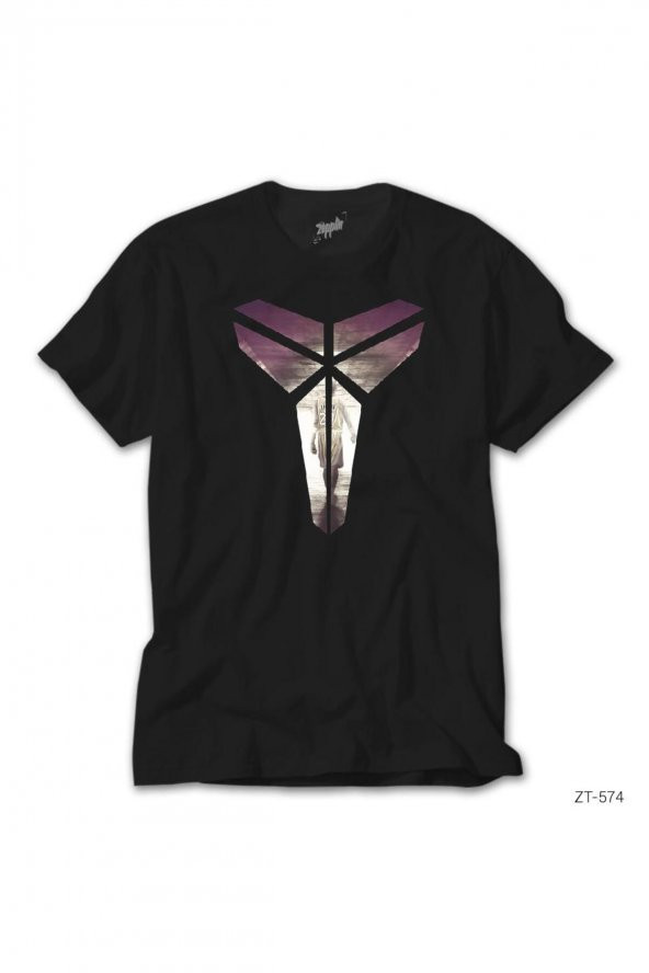 Kobe Bryant Logo 4 Siyah Tişört 4XL - 1