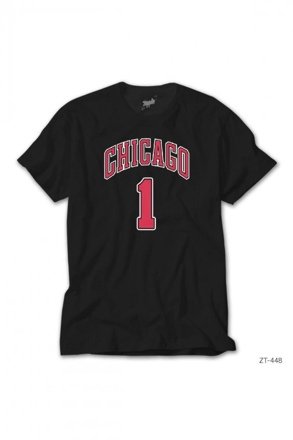 Chicago Derrick Rose Siyah Tişört 2XL