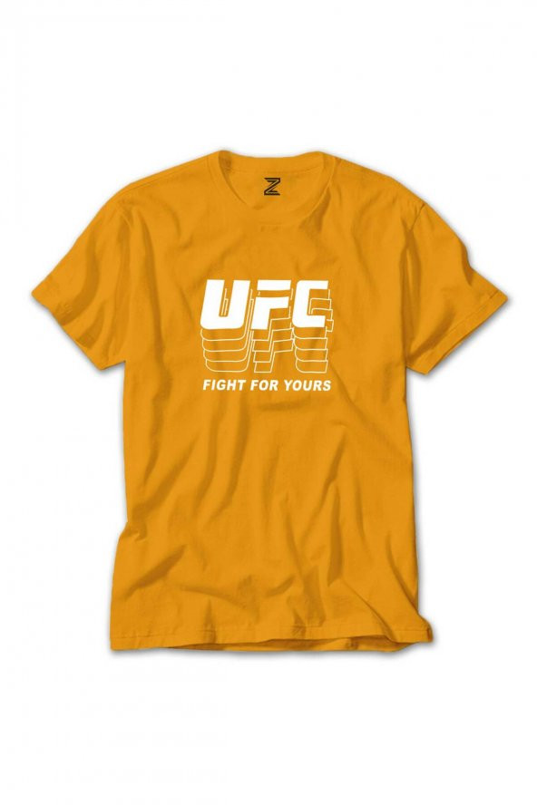 UFC FG Renkli Tişört Sarı Renkli XS Beden - 1