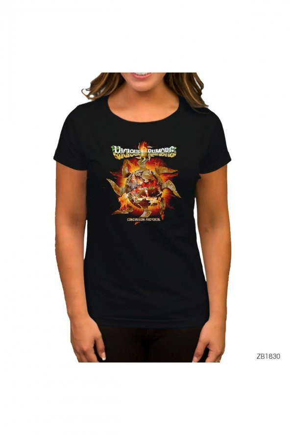 Vicious Rumors Concussion Protocol Siyah Kadın Tişört M Beden - 1