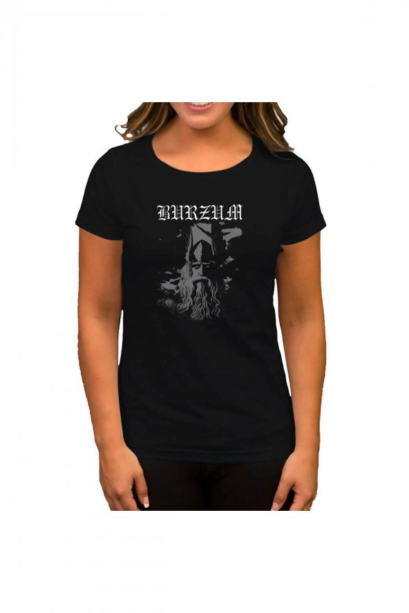 Burzum True Norwegian Black Metal Siyah Kadın Tişört L Beden
