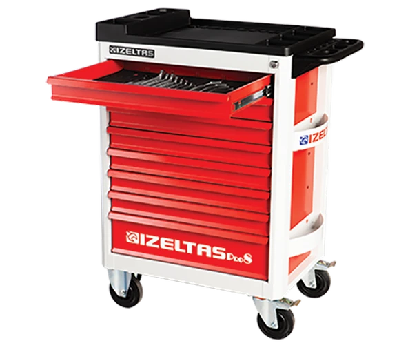 İzeltaş Pro Serisi Takım Dolabı Gri Gövde Mavi Çekmece (8 Çekmeceli) ürün görseli