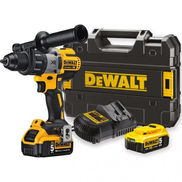 Dewalt DCD996P2-QW 18V/5.0Ah Li-ion Çift Akülü Kömürsüz Profesyonel Darbeli Matkap