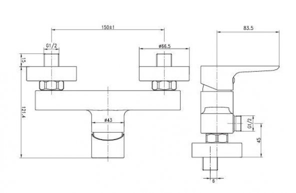 Bocchi Lino Duş Bataryası Krom 1021-0022 - Resim 2