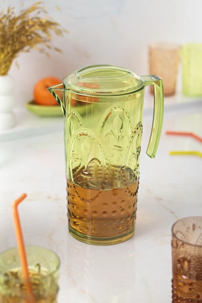 Akrilik Magic 2,3 Lt Yeşil Sürahi ( Cam Değildir !!! ) - 2