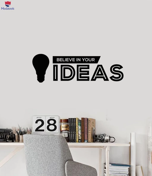 Oturma Odası, Ofis, Dükkan Duvar Sticker Ofis Alıntı Takım Çalışması Sizinkine İnanın Fikir Çıkartmaları
