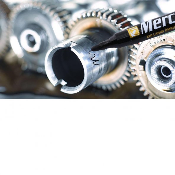 Kalıcı İşaretleyici Siyah Marker Kalem Metal Plastik Cam Ahşap Yüzey Suya Dayanıklı Akrilik Uç - 3