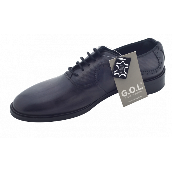 G.O.L. Deri Sağ Tek Siyah Erkek Ayakkabı 37 Numara 3004-0