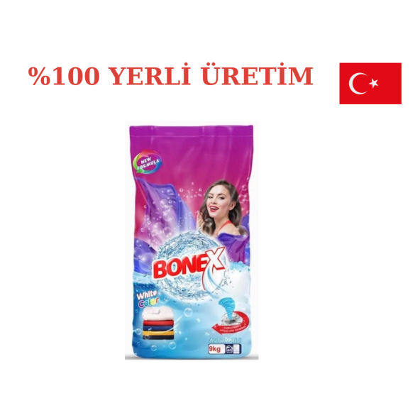 BONEX ÇAMAŞIR DETERJANI RENKLİ VE BEYAZLAR İÇİN 9 KG