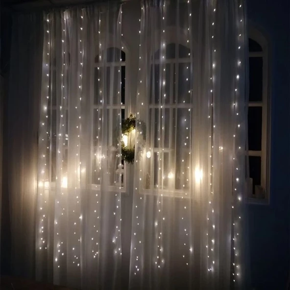 Peri Led 7 metre Beyaz Dekoratif Aydınlatma Pilli ALTC-5 - 5