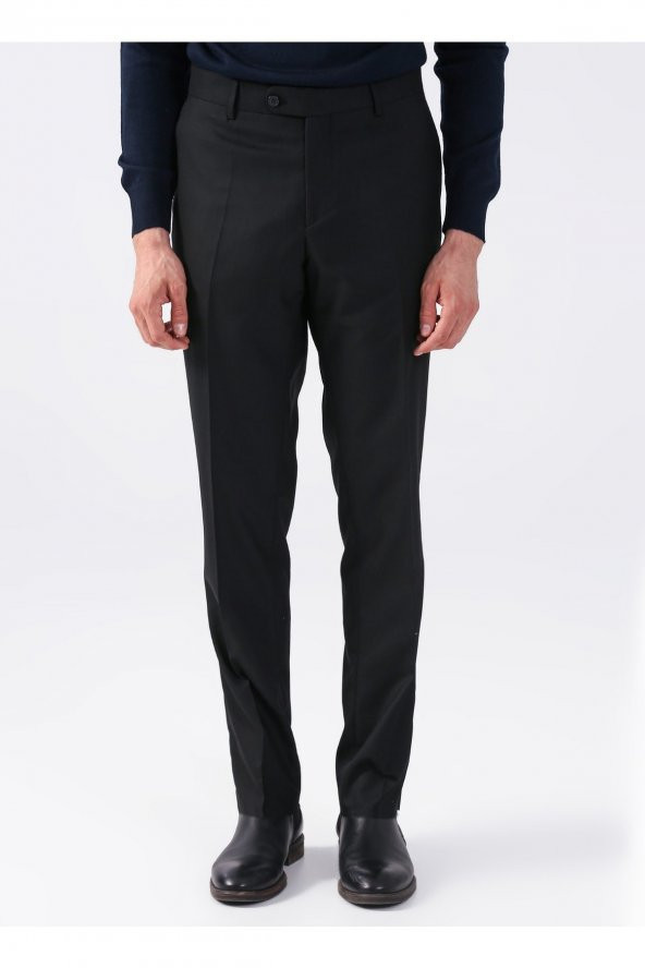 Normal Bel Normal Paça Regular Fit Siyah Erkek Pantolon Pn1014400294 - Resim 2