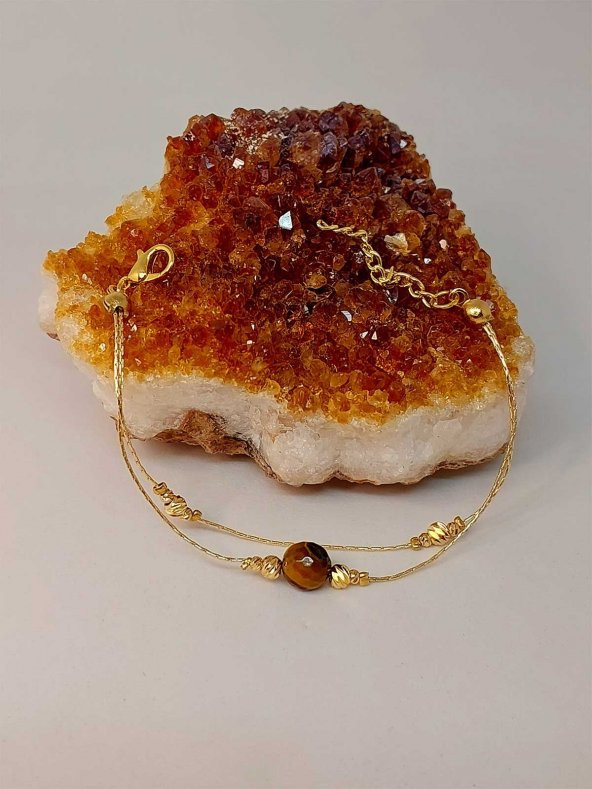 Kaplan Gözü Taşı Tasarım Bileklik (43655) ürün görseli