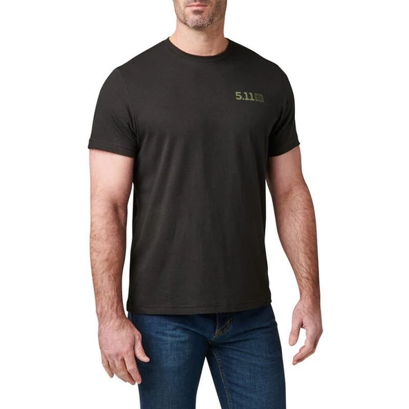 5.11 BREW GROUND SS TEE KISA KOL SIYAH T-SHIRT - 3