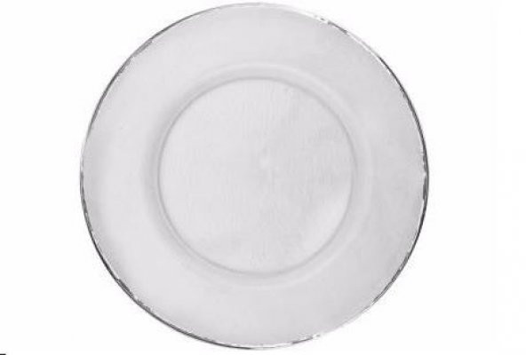 Porland Moon Gümüş 33cm Rim Cam Supla