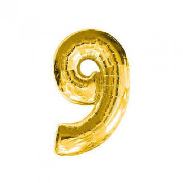 FOLYO BALON RAKAM 9 ALTIN 32INC 1 ADET ürün görseli