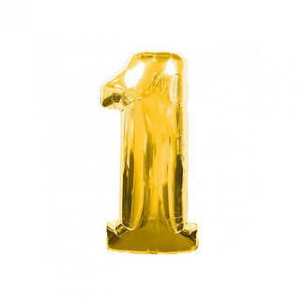 FOLYO BALON RAKAM 1 ALTIN 32INC 1 ADET ürün görseli