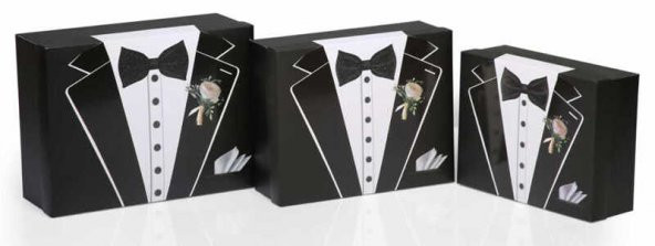 DAMAT BOHÇA KUTUSU ÇİÇEKLİ 3LÜ SET