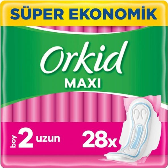 Orkid Maxi Uzun Boy 2 Hijyenik Ped 28li