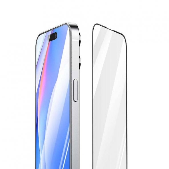 Joyroom İphone 15 Pro HD Full Kaplayan Premium Ekran Koruyucu Cam - Resim 6