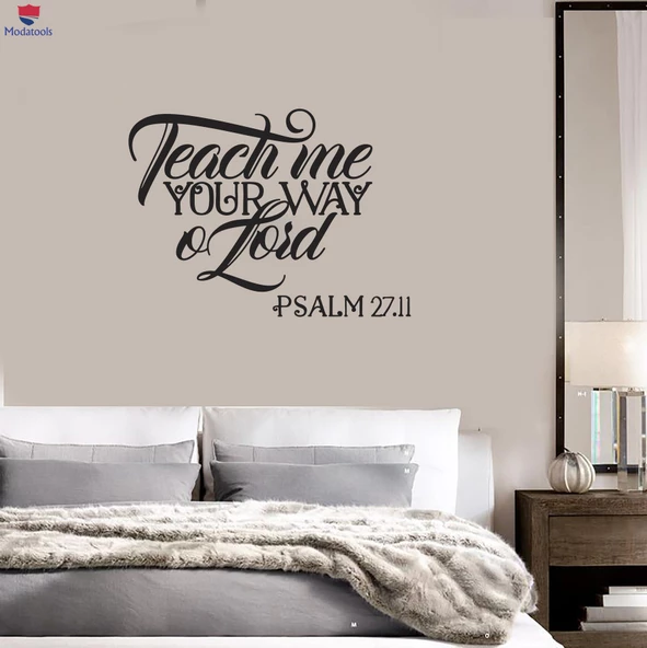 Oturma Odası, Ofis, Dükkan Duvar Sticker Mezmur Alıntı Din Dua Odası Iç Sanat Çıkartmaları