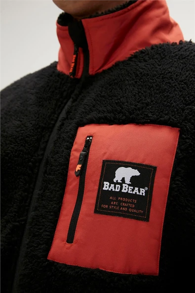 Bad Bear 23.02.29.009-C01 Ryan Full-Zip Erkek Peluş Polar - 4