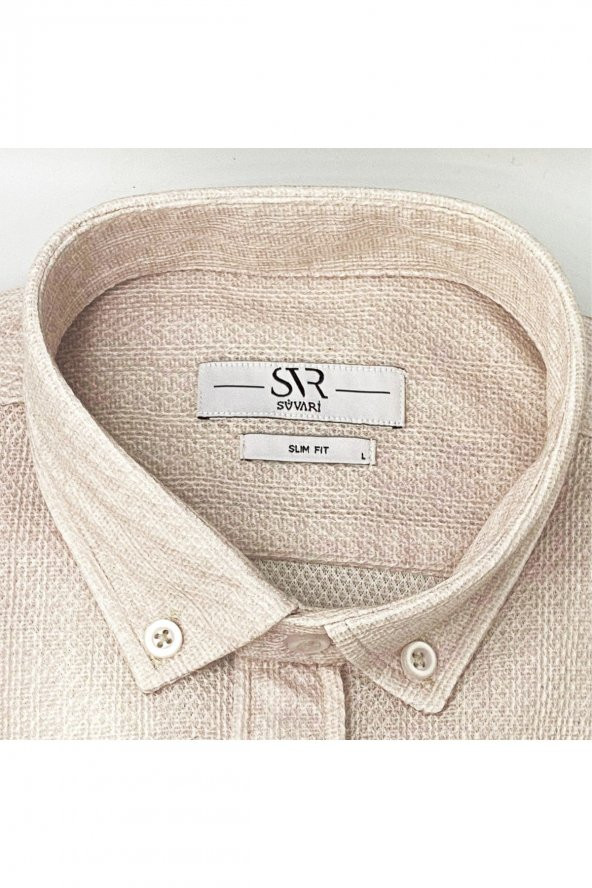 TREND DAR KALIP SPOR DEKOR DESENLİ GÖMLEK - Resim 5