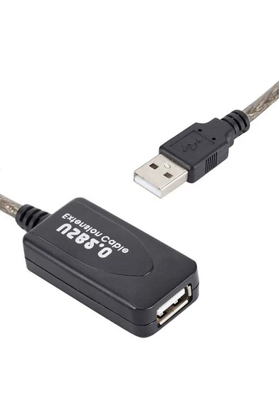 10 Metre Usb2.0 Sinyal Güçlendirici Profesyonel Çipli USB Extension Uzatma Kablosu - 3