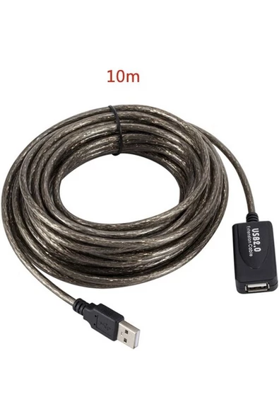 10 Metre Usb2.0 Sinyal Güçlendirici Profesyonel Çipli USB Extension Uzatma Kablosu - 5