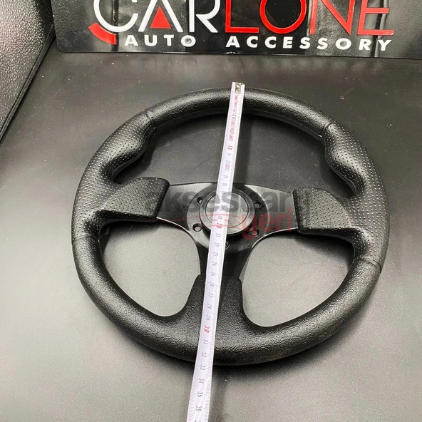 Spor Direksiyon Noktalı Deri 32Cm Momo Tip - Yarış Spor Direksiyonu - 6