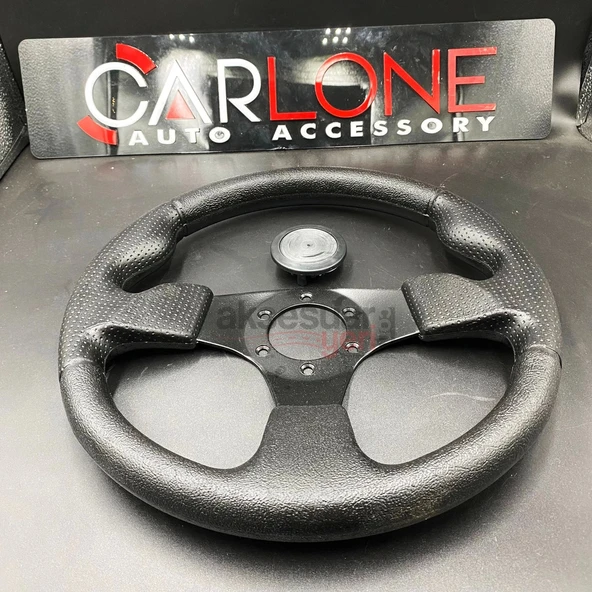 Spor Direksiyon Noktalı Deri 32Cm Momo Tip - Yarış Spor Direksiyonu - 4