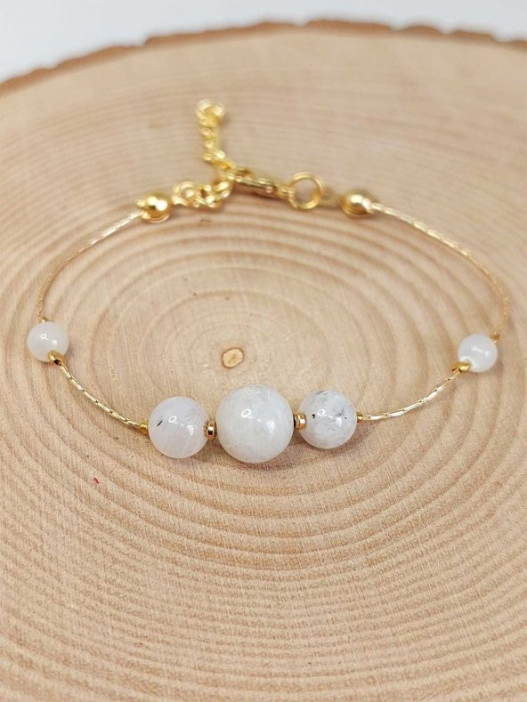 Ay Taşı Tasarım Bileklik (43685) - Resim 4