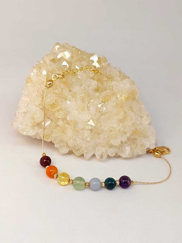 Çakra Taşları Tasarım Bileklik (43690) ürün görseli