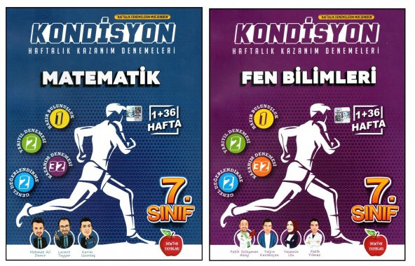 Newton 7. Sınıf Matematik + Fen Bilimleri Kondisyon Denemeleri 2 Kitap - 1