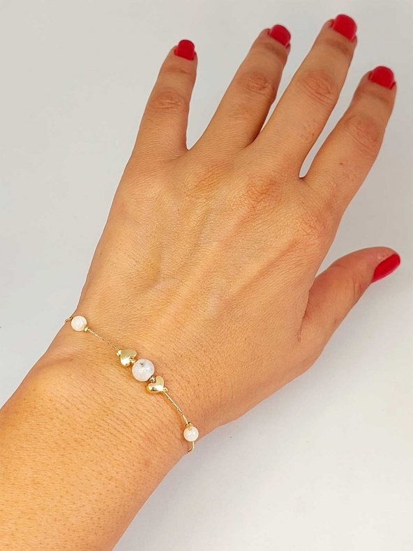 Ay Taşı Tasarım Bileklik (43700) - Resim 4