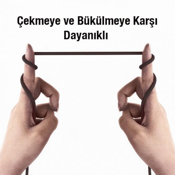 Polham HC Series 1MT 2.4A USB to iPhone Lightning Ultra Hızlı Şarj ve Data Kablosu, Akım ve Isı Korumalı Kopmaz Kablo - 3