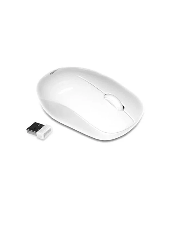 Preo M19B Ergonomik Pastel Piano White  Kablosuz Sessiz Mouse Beyaz